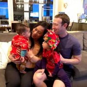 Mark, Priscilla, Maxima a August Zuckerberg.