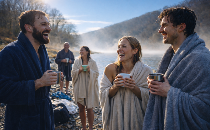 Masochismus nahatého plavání dělá z neznámých lidí přátele, tvrdí věda