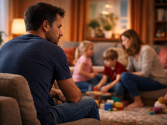 Tělo na gauči, hlava jinde. Fenomén nepřítomného muže nenápadně ničí vztahy 