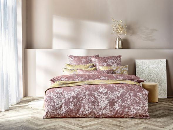 luxusni damaskove povleceni flora ruzovo hneda stella ateliers 3 930 kc3