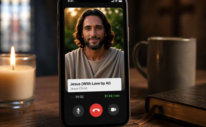 „Haló, tady Ježíš.“ Promluvte si s AI verzí Spasitele za 50 korun za minutu