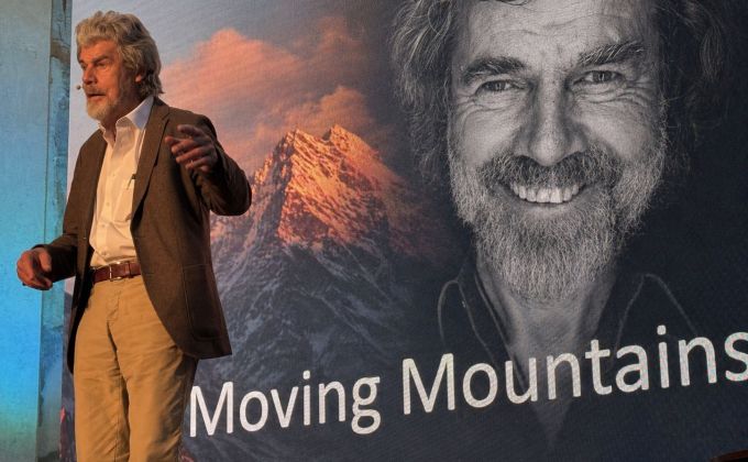 Reinhold Messner v Pražské křižovatce: hory nelze posunout, jen vlastní vizi