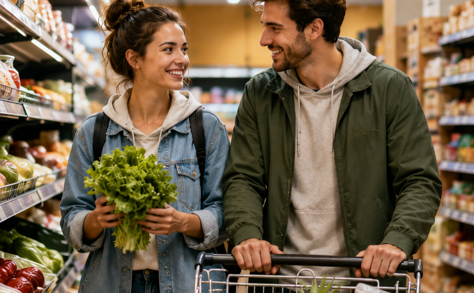 První rande v supermarketu. Nový trend funguje lépe než romantická večeře
