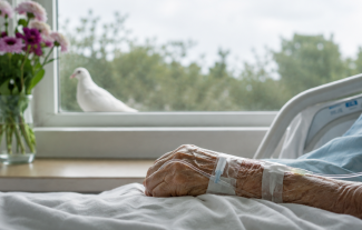 Zdraví vás cizí muž na lůžku číslo čtyři. A vy si poprvé přejete, aby táta mohl odejít