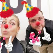 Náš hlavní komediant a střihač v jednom Honza.