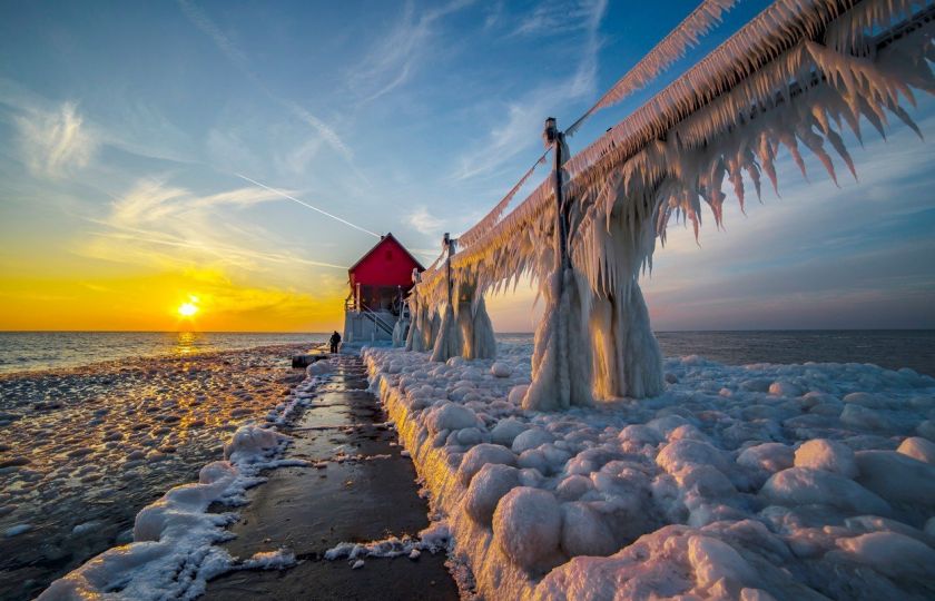 Fotogalerie: Zimní umění vytvořené mrazem