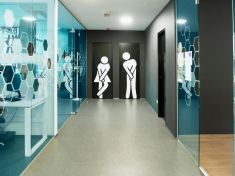 Na veřejných záchodcích se respirátor hodí. Kvůli nebezpečným aerosolům