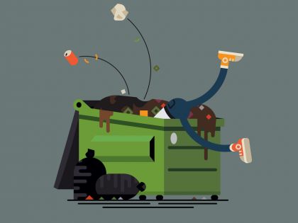 Dumpster diving: Chtějí šetřit planetu, a tak hledají jídlo v popelnicích 