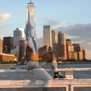 Na mostě Svobody v New Yorku