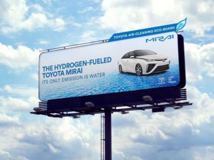Jak fungují billboardy 2.0: Čistí vzduch a vyrábí pitnou vodu