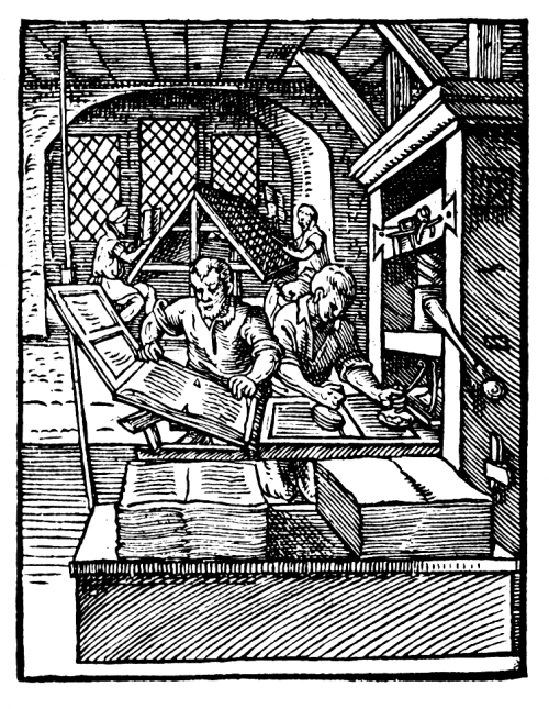 printer in 1568
