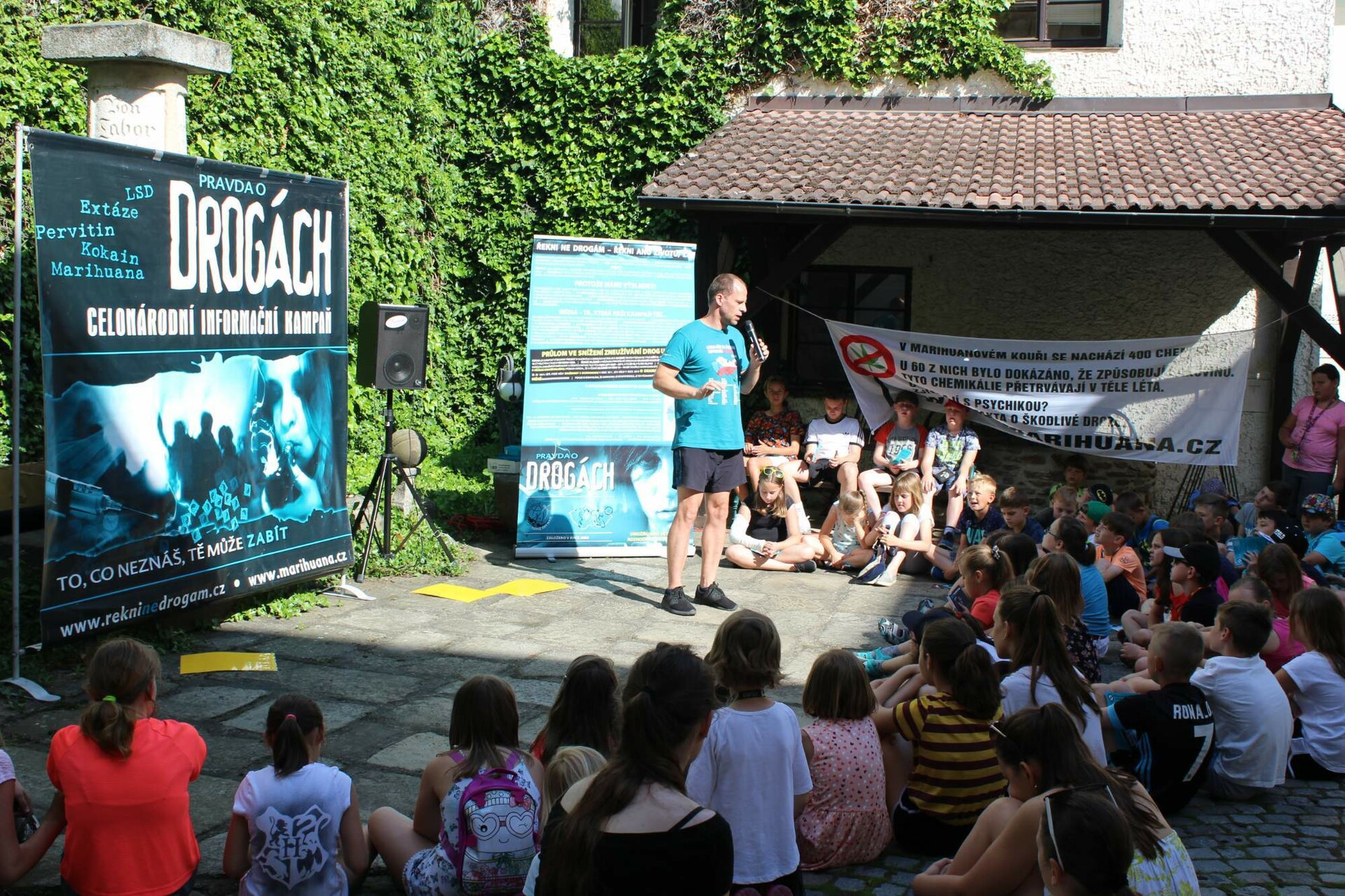 Protože jsem si tím prošel, je to opravdové a lidi to berou, říká Tomáš. 20190614 pelhrimov142