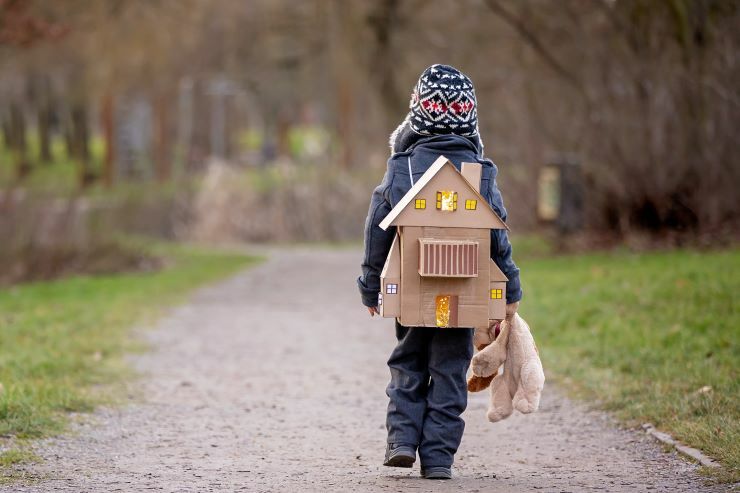 Nezvládnutý rozchod odnáší děti, které často končí „s batůžkem na zádech" domecek
