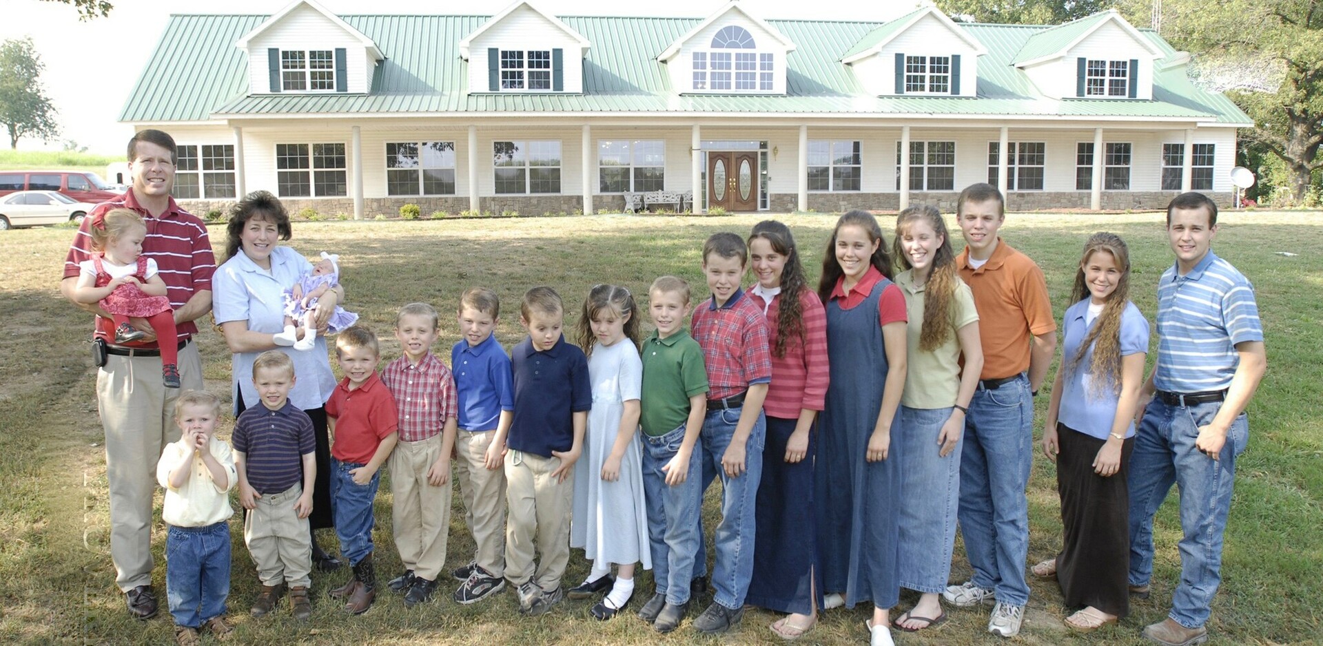 Duggarovi v roce 2007. (zdroj: Wikimedia Commons) duggar family 2007 1
