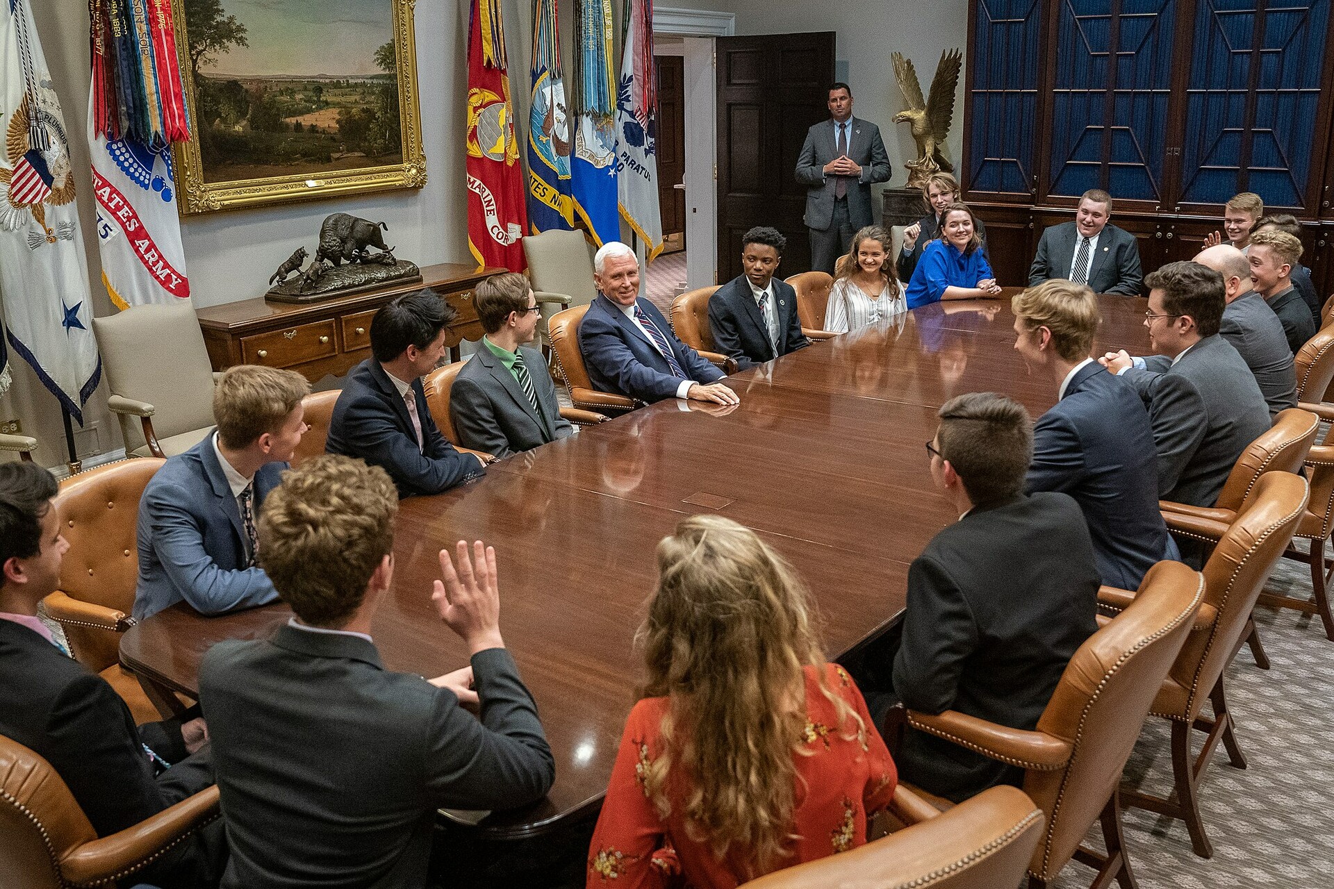 vice president pence meets with generation joshua students 48099760751