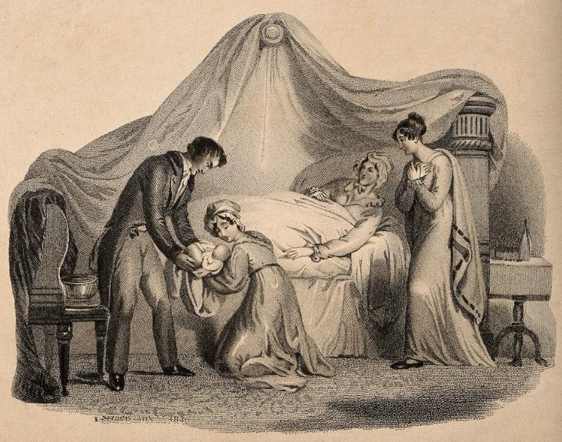 Porod ve viktoriánské Anglii. (foto: Shutterstock) victorianbirth