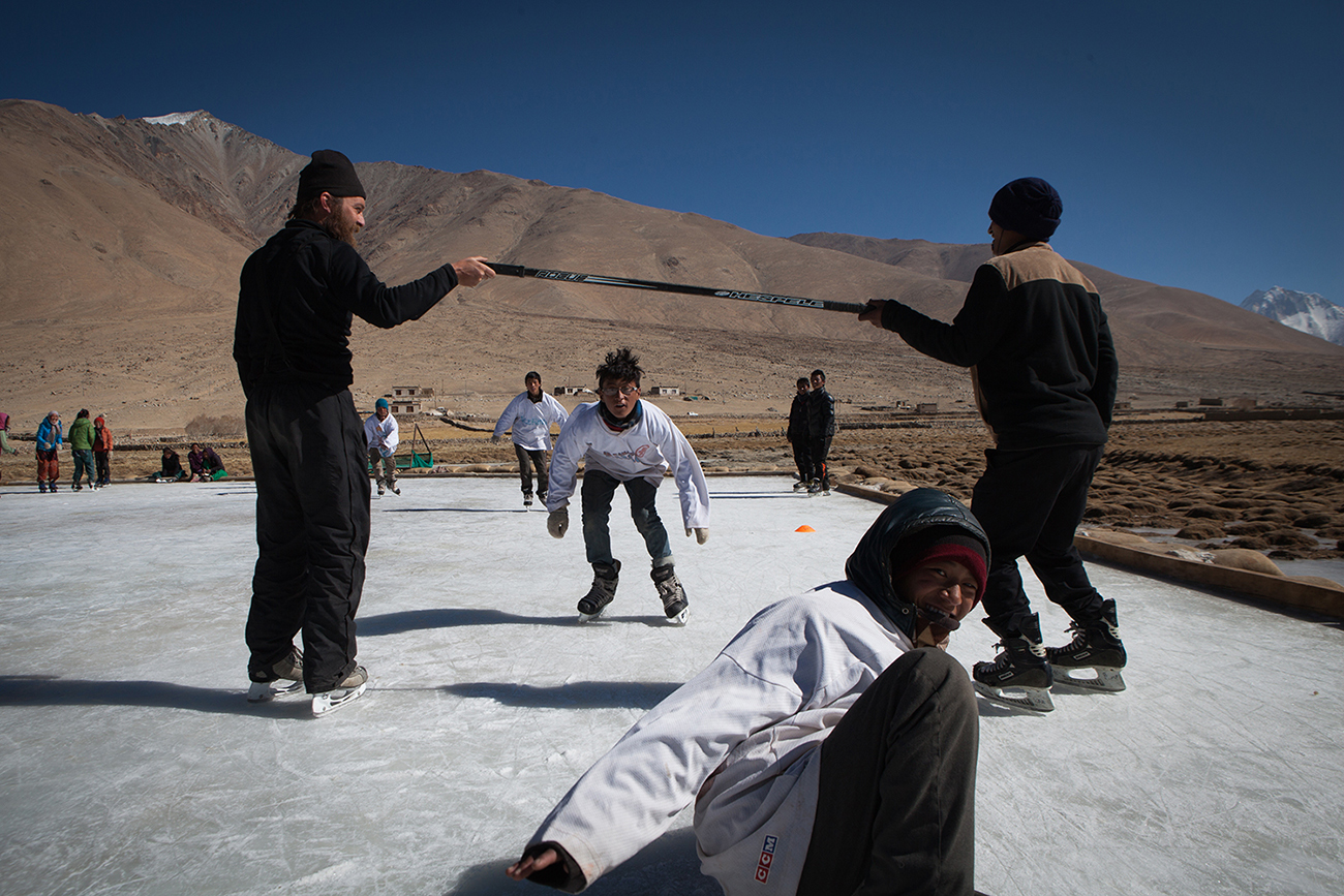 vyuka hokeje v malem tibetu 2