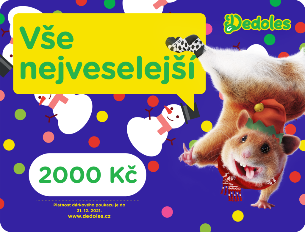 Dedoles, veselý dárkový poukaz, cena od 750,- image 4385fd39acc9bba9