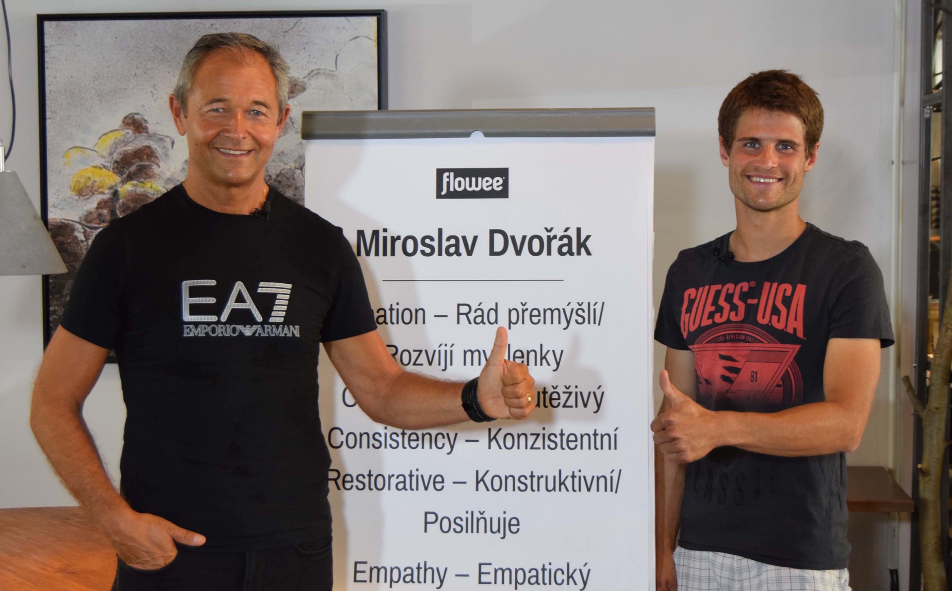 Nejsilnější talenty Miroslava Dvořáka odhalil test Jana Mühlfeita. muhlfeit a mirek