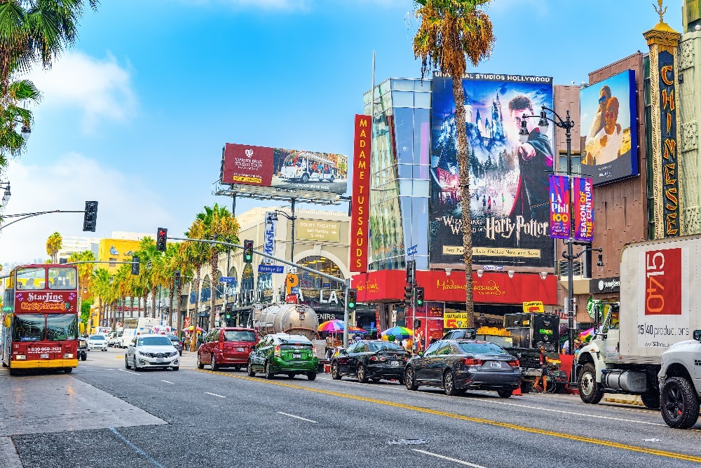 Hollywood Boulevard, Los Angeles (zdroj: Shutterstock) m shutterstock 1391227730