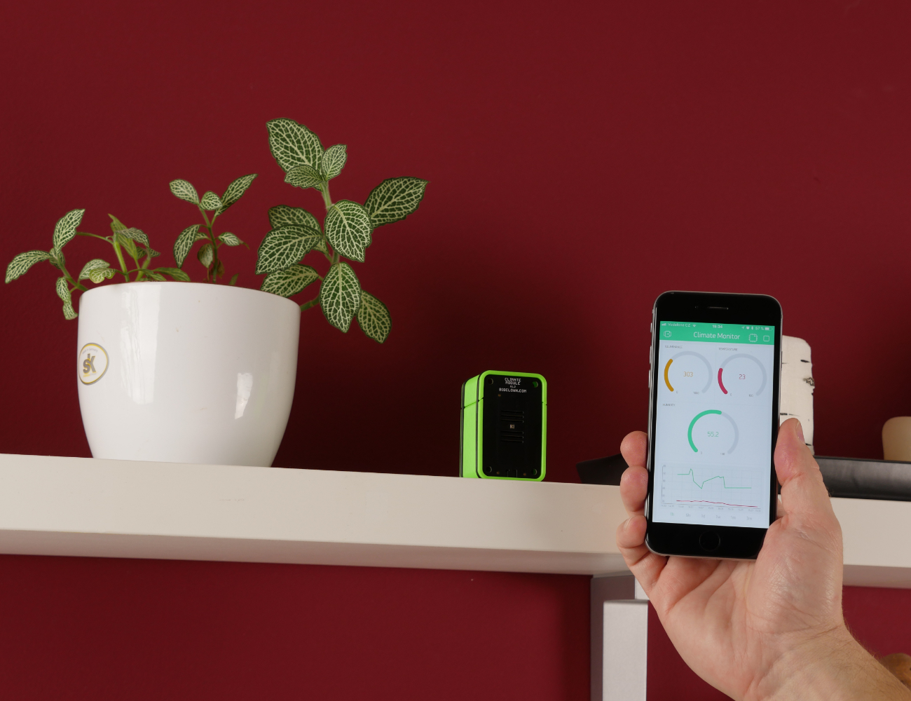 bigclown climate monitor with blynk app