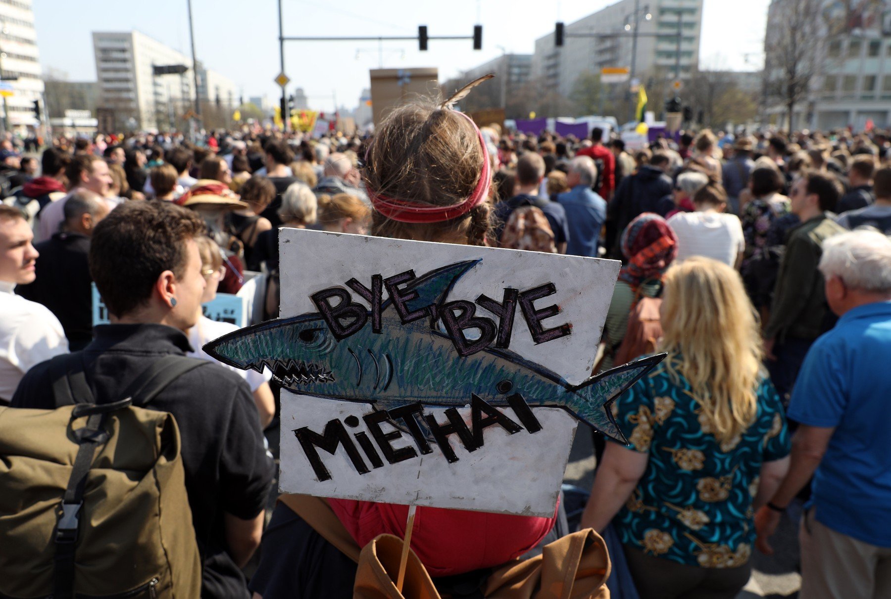 Demonstrace proti zvyšování nájmů v Berlíně berlin 0424705530