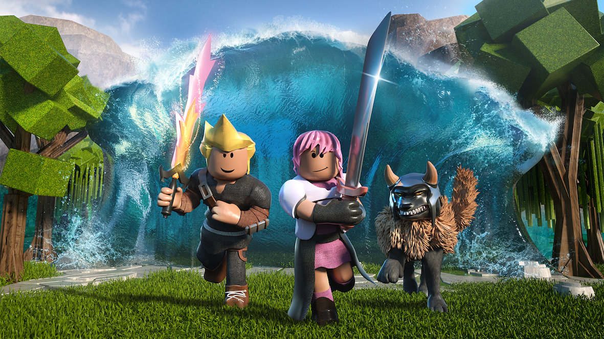 Roblox je útočištěm dětí, které ani nemusejí aktivně hrát, ale prostě se ve virtuálním světě pohybují keyart