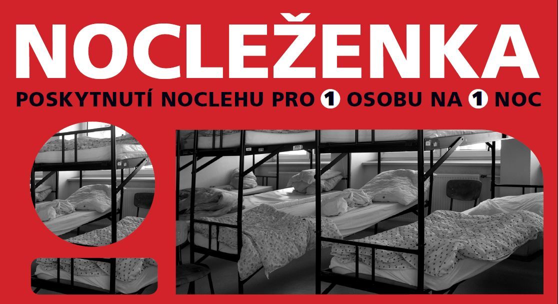 Nocleženka v hodnotě sto korun. Letos ji budou bezdomovci doplácet. Ani noc s Nocleženkou totiž nemůže být úplně zadarmo noclezenka