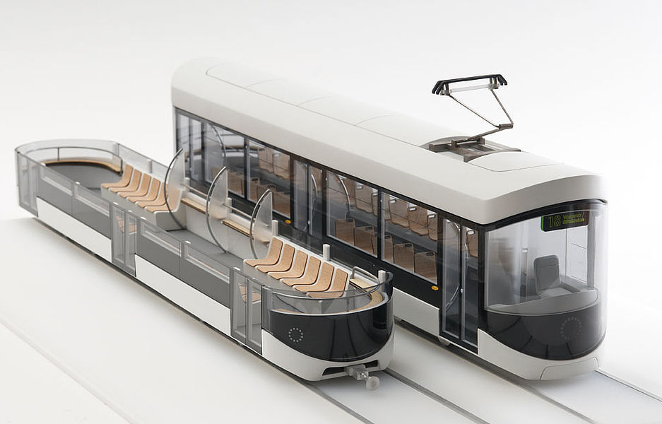 Model tramvaje pro Prahu od Anny Marešové maresova tram2