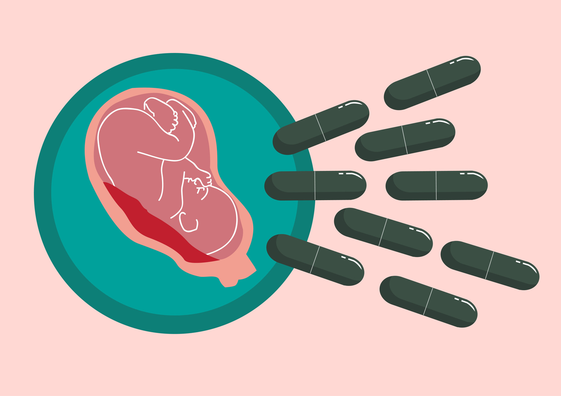 Proč někdo konzumuje pilulky, které mohou ublížit i uzdravit? Co se totiž stane po jejich požití se tak docela neví. placenta shutterstock 670235929
